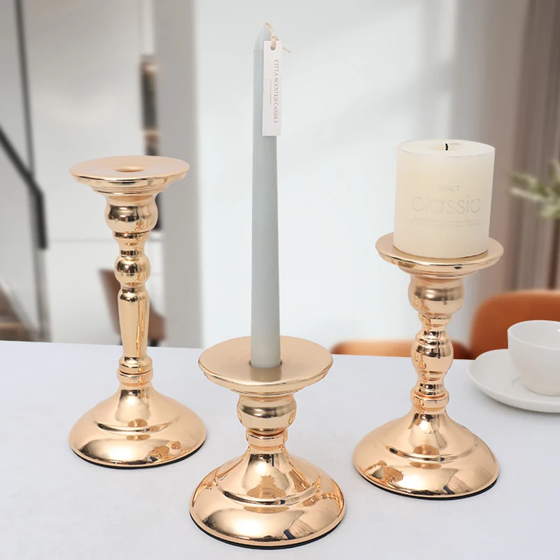 

Европейский Золотой подсвечник, металлический подсвечник, свадебный подсвечник, гостиная, декоративный подсвечник, украшение для дома