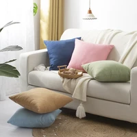 thickened cotton linen sofa pillow cover solid color cushion cover home decor throw pillowcase 30504040454550505555cm