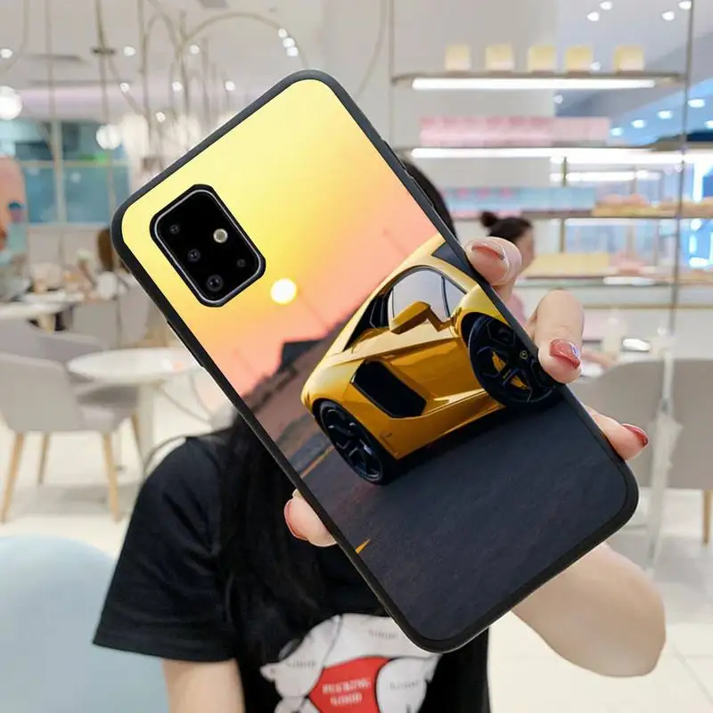 

HPCHCJHM luxury cool sports car Phone Case For Samsung A6 A7 A8 A10 A11 A20 A21 A30 A31 A40 A50 A70 A80 A91 Plus S E Cover