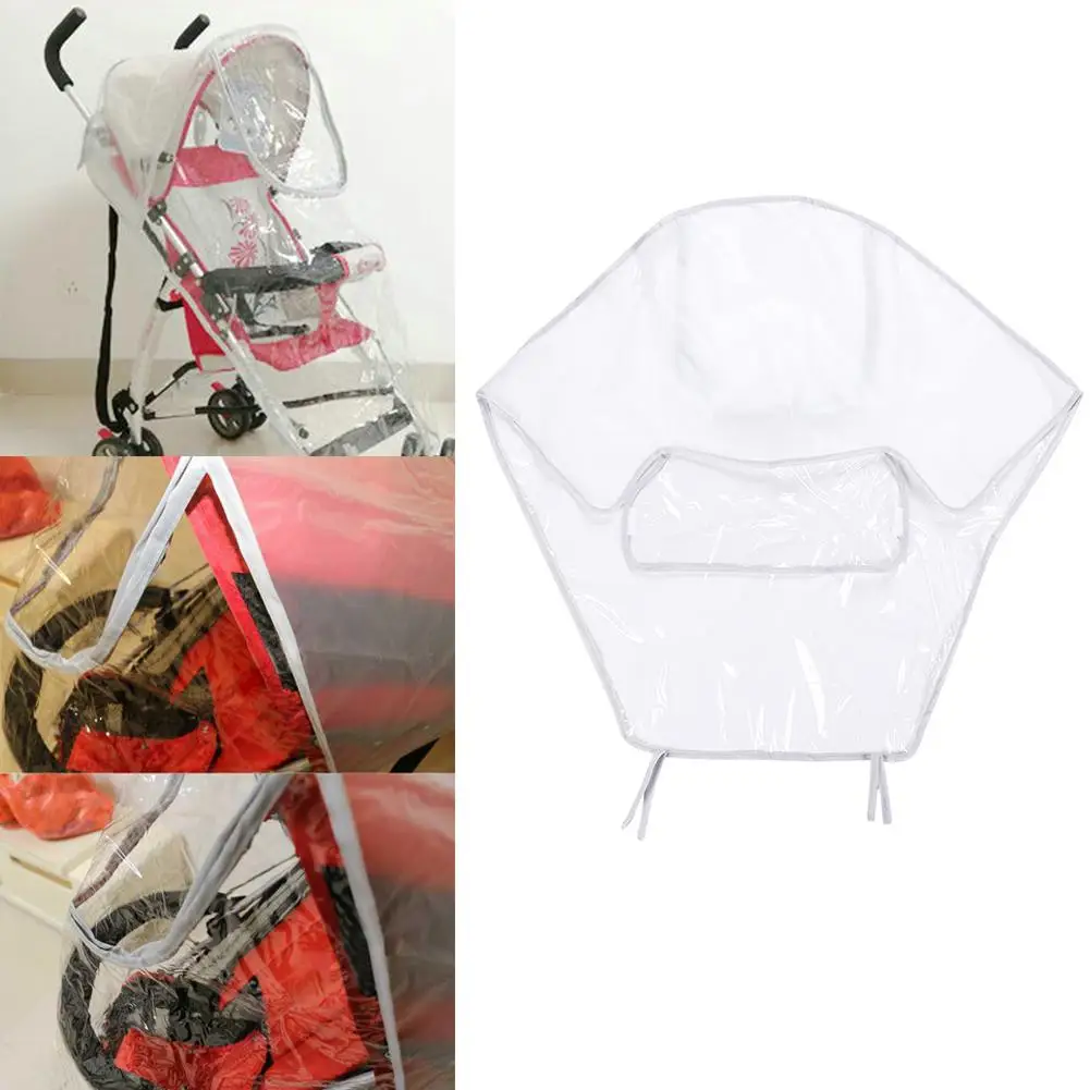 

Stroller Rain Cover Pushchairs Accessories Wide Scope of Application Practical Economy Pram Buggy Transparent Rain Cover