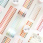 1 рулон красочная лента Washi карамельных цветов круглые точки наклейки DIY дневник в стиле скрапбукинг украшения офисные принадлежности клейкая лента
