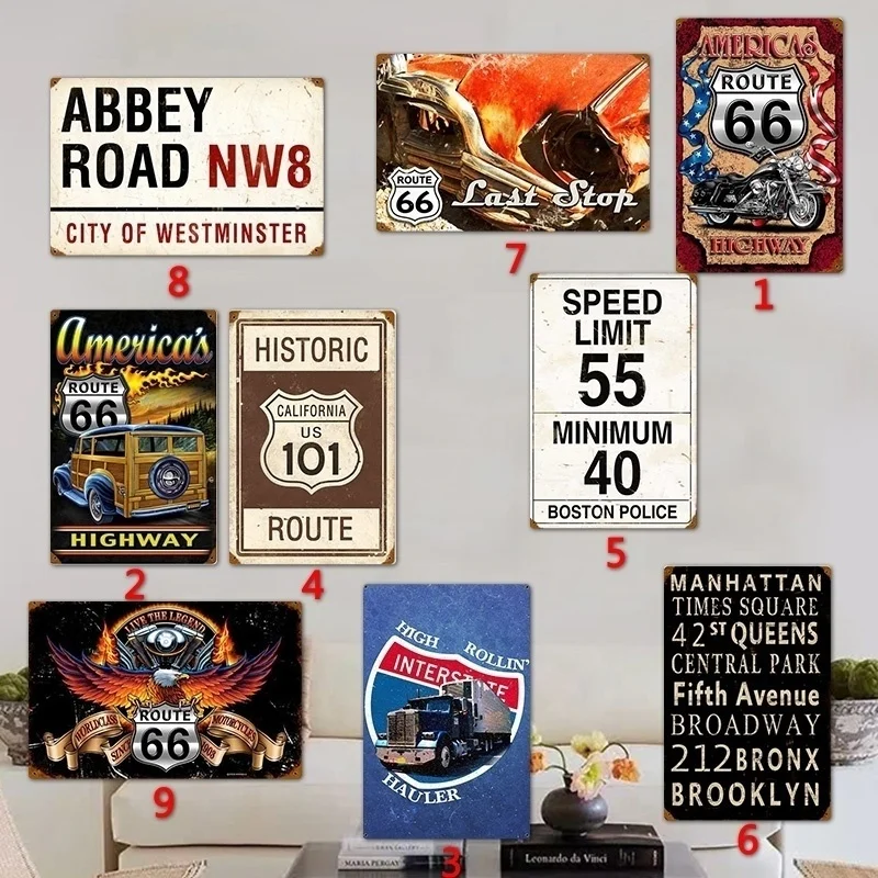 Винтажные жестяные знаки уникальный винтажный узор товары для ресторанов