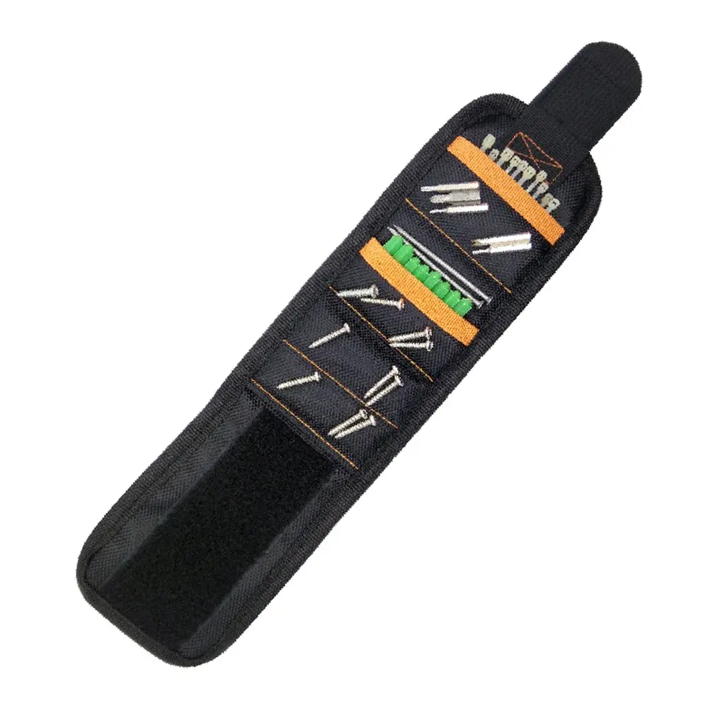 

Wrist Support Strong Magnetic Wristband For Screw Nail Holder Tool Bag Hand Bracelet Pouch Bag Screws Drill Holder Holding