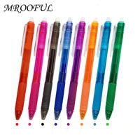 erasable gel pen set 0 5mm high capacity color ink erasable refills rod washable handle magic school office stationery supplies