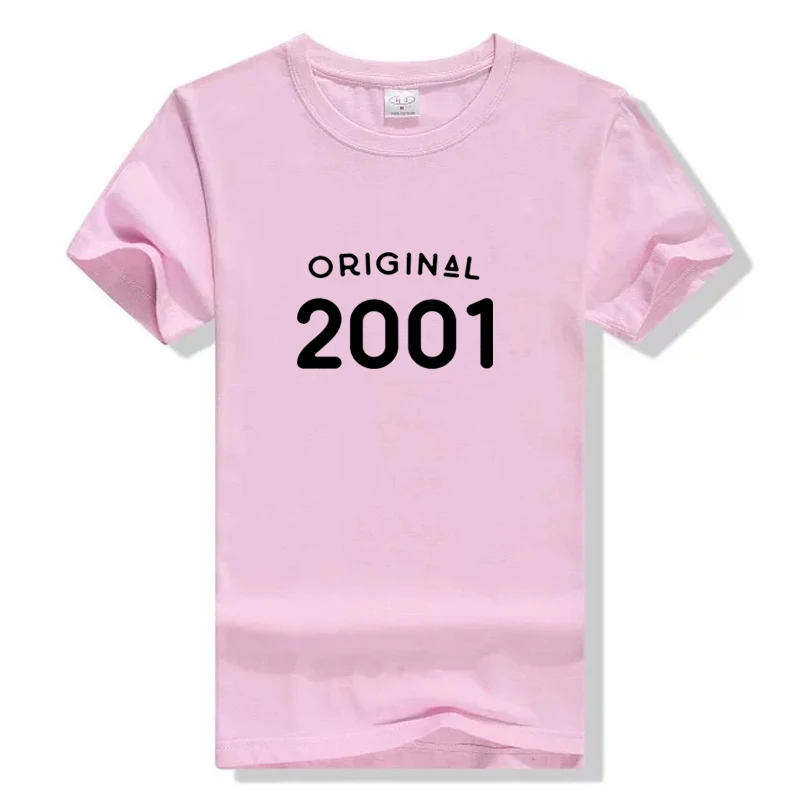 

18th Birthday 2001 Party Shirt Birthday Girl T-shirts Women Graduation Gift For Her Womens Graphic Tee Aesthetic Graphic Tops