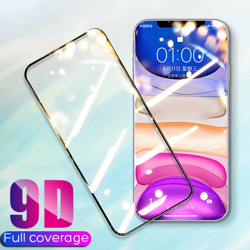 Защитное стекло 10D для iPhone 11 X XS 6 6S 7 8 plus защиты экрана Pro MAX XR защита экрана|Защитные