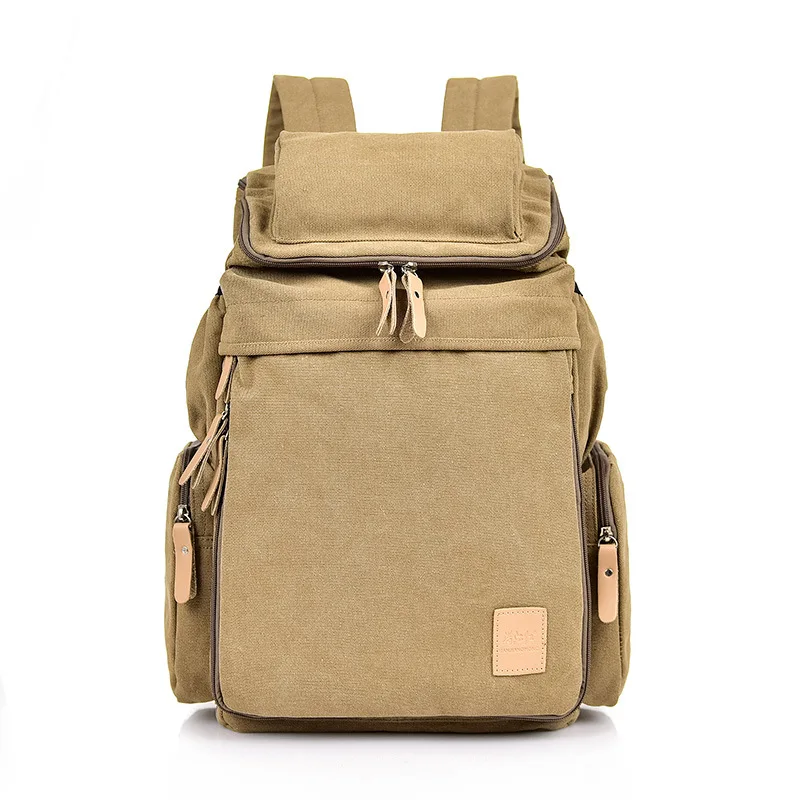

Retro men's and women's canvas bag high-capacity travel backpack bag 15.6 inch backpack