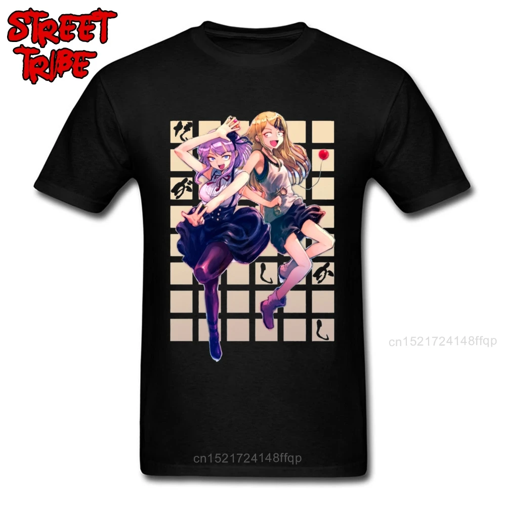 Топ с аниме Лидер продаж мужские футболки круглым вырезом футболка Dagashi Kashi для