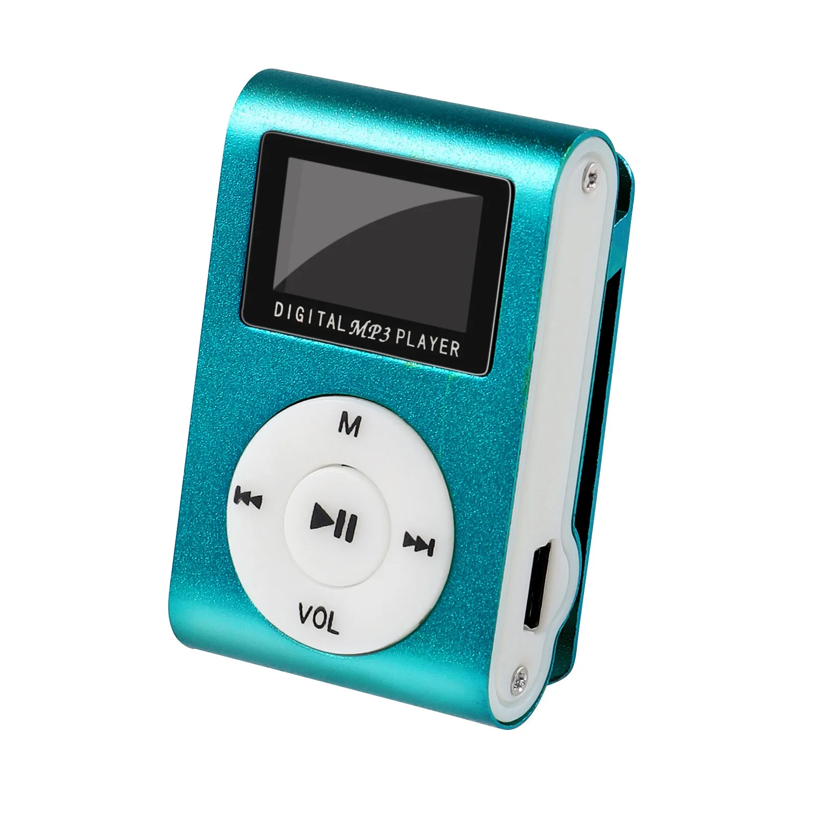 Портативный mp3-плеер с металлическим зажимом мини-Usb цифровой музыкальный