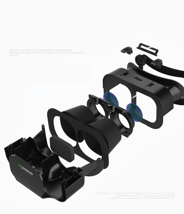 SHINECON VR BOX 5 мини очки виртуальной реальности 3D гарнитура для Google cardboard Smartp |