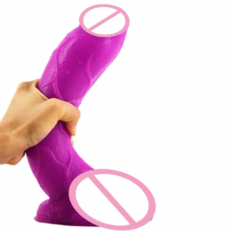 Изогнутый гибкий фаллоимитатор безопасный реалистичный пенис из ПВХ ширина 24 6