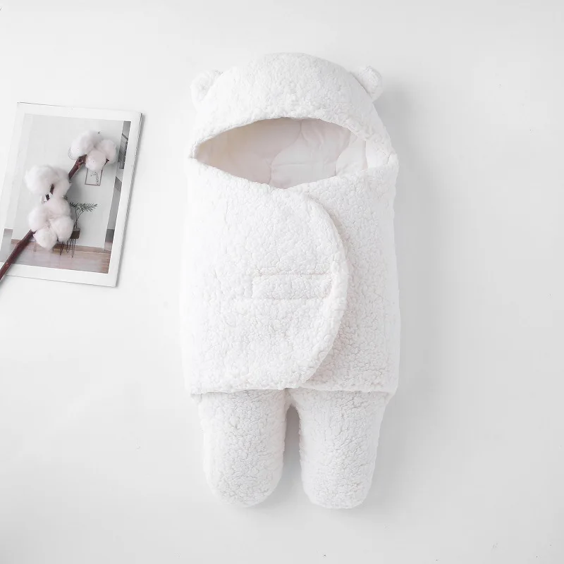 

ins newborn baby hug and newborn baby quilt autumn and winter thickened baby anti-shock sleeping bag swaddle 0-3-6 organic baby