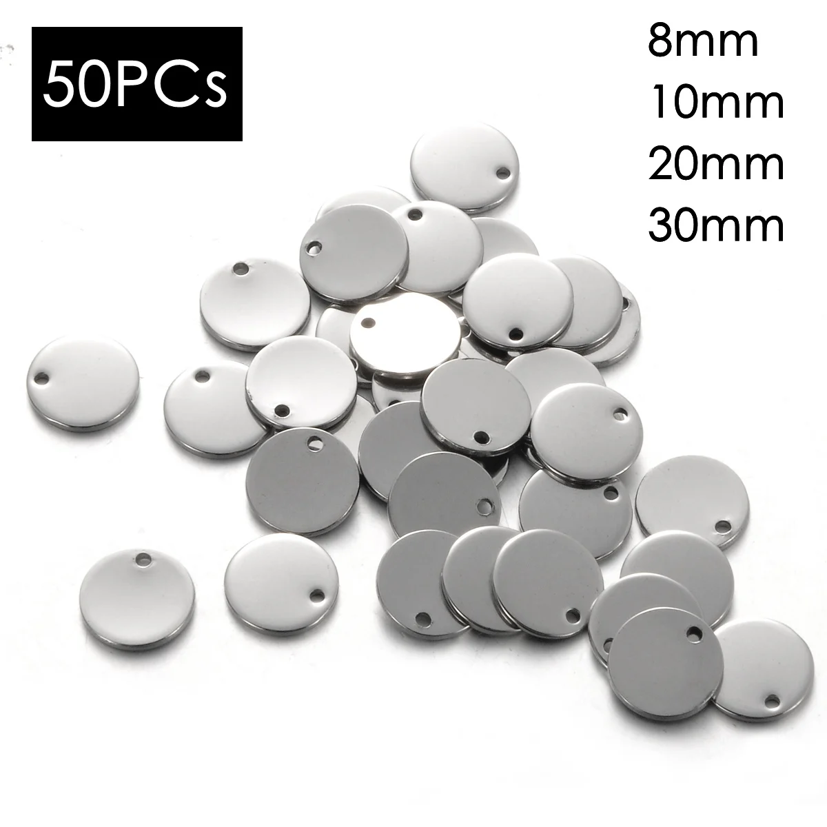 Круглые Подвески из нержавеющей стали для изготовления ювелирных изделий сделай