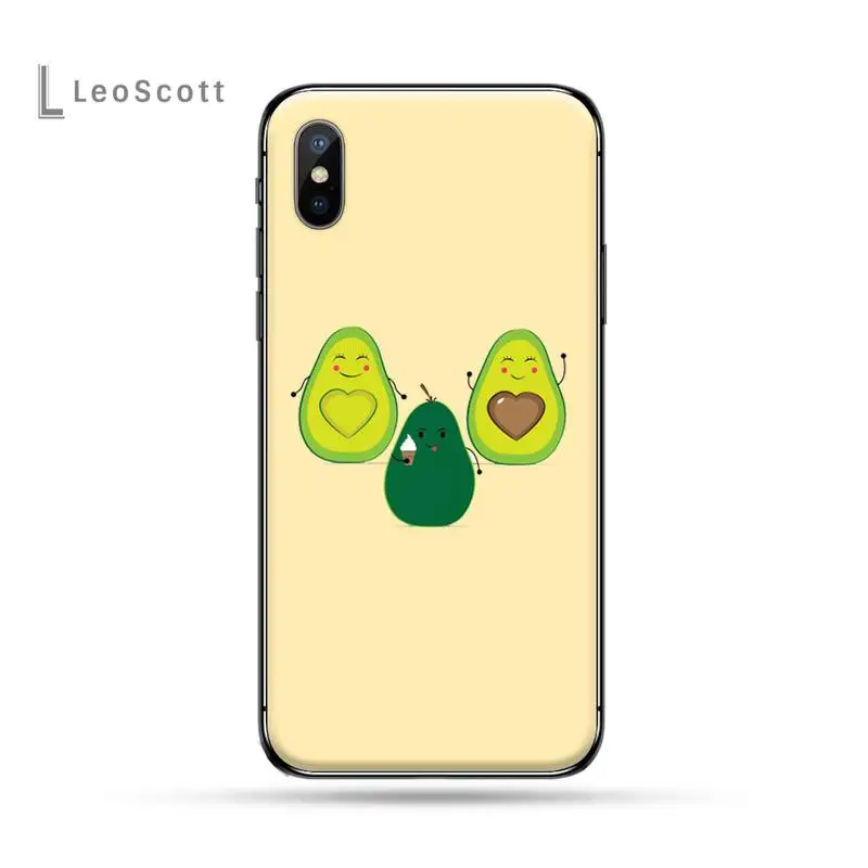 

Avocado cartoon high quality Phone Case for iPhone 11 12 pro XS MAX 8 7 6 6S Plus X 5S SE 2020 XR