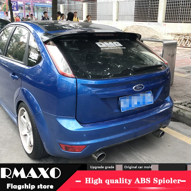 

For Ford Focus Spoiler 2007-2011 Focus hatch-back High Quality ABS Material Car Rear Wing Primer Color Rear Spoiler