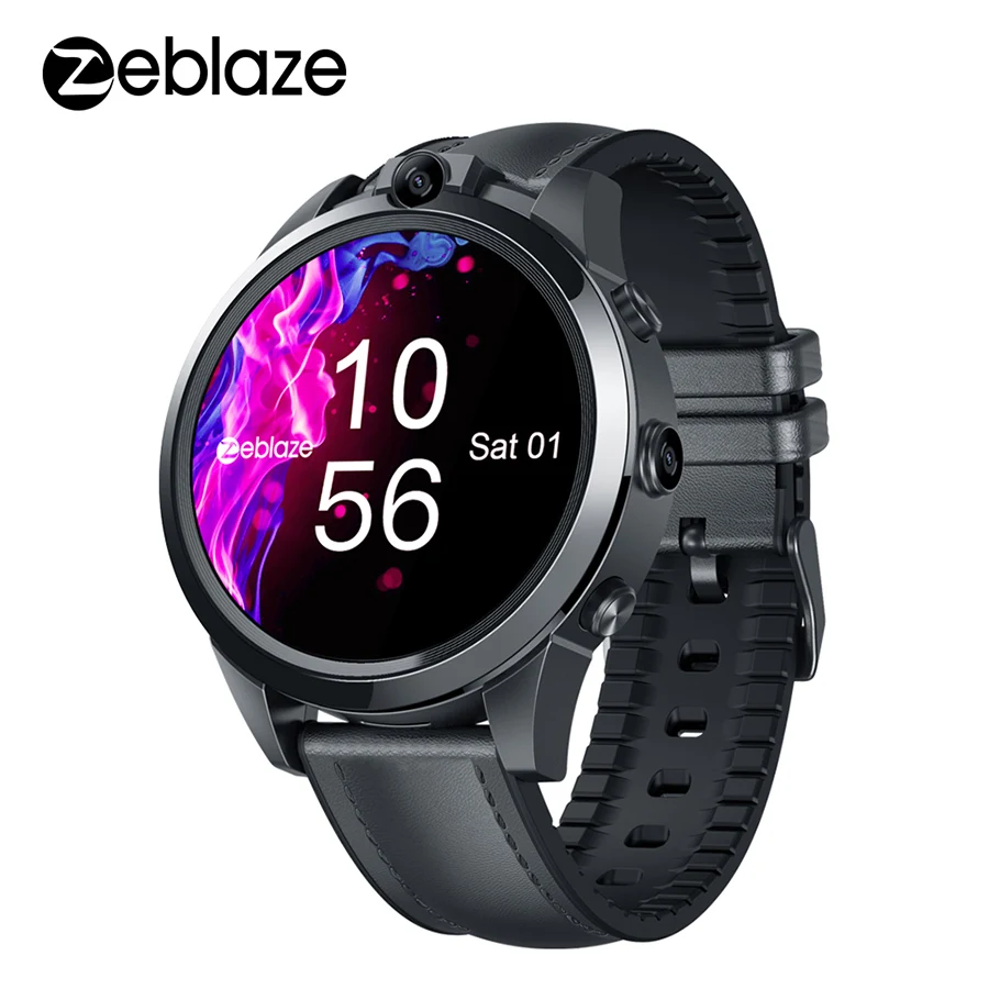 Новые флагманские Смарт-часы Zeblaze THOR 5 PRO с керамической рамкой 3 ГБ + 32 Гб двойной