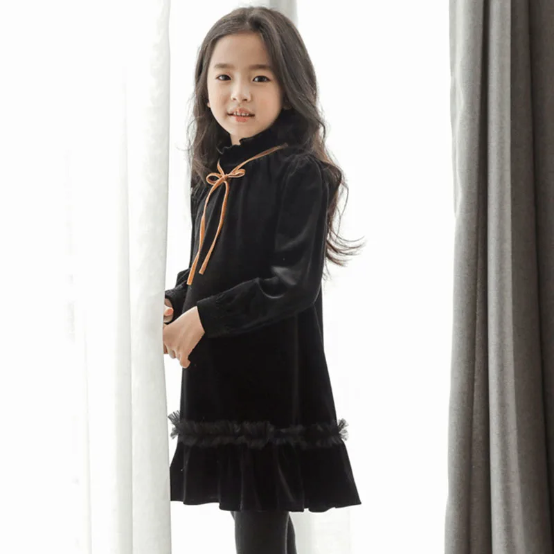 Флисовое платье для больших девочек сезон осень-зима Новое поступление 2019 года