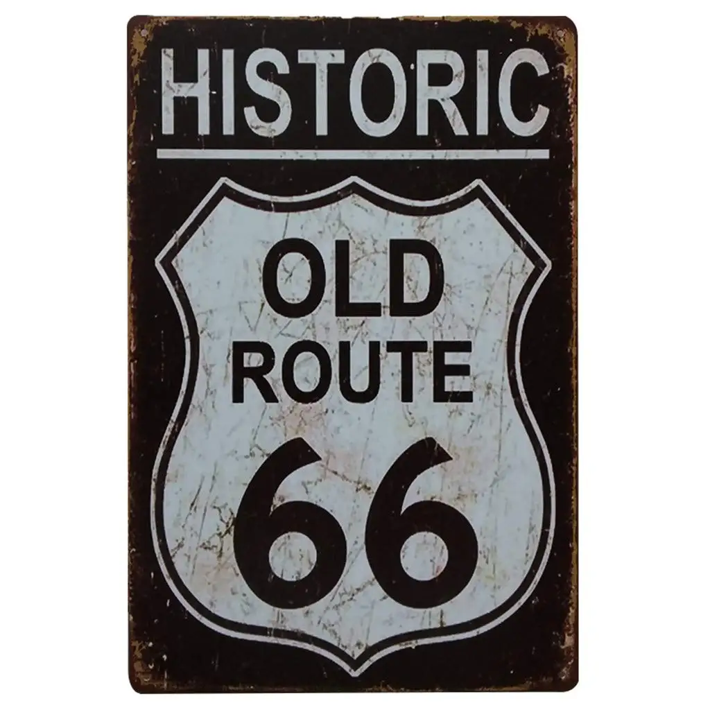 

Route 66 Signs Tuscom 8x12 винтажный алюминиевый Ретро металлический знак винтажные дорожные знаки многоугольный металл