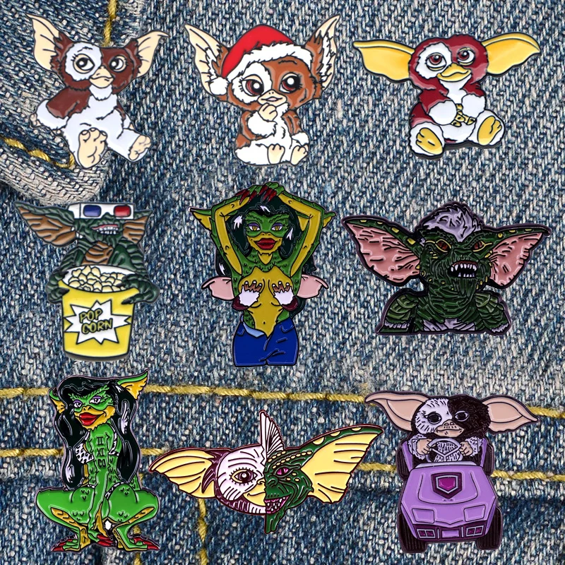 DZ1100 Монстр милые эмали штырь фильм мешочек для брошек отворотом с героями