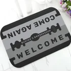 Крутой персонализированный дверной коврик для парикмахерской с лезвиями для бритвы, новинка, логотип компании на заказ, коврик для барбершопа, коврик для входной двери, резиновый подарок