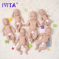 ivita hot sale silicone reborn baby doll unpainted unfinished soft dolls lifelike newborn baby diy blank toys kit for children