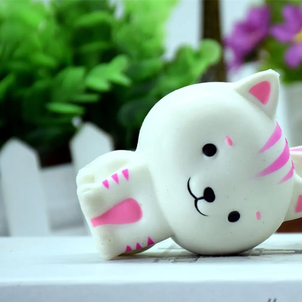 Слайм игрушки маленький кот Форма Мягкий медленно Восстанавливающий форму