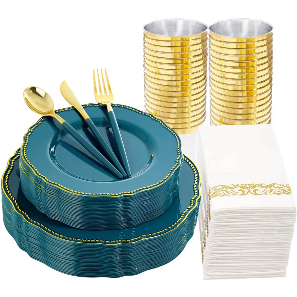 

175 штук одноразового фруктового салата на пластиковой тарелке с имитацией фарфора в западном стиле Свадебная и вечерние ничная посуда