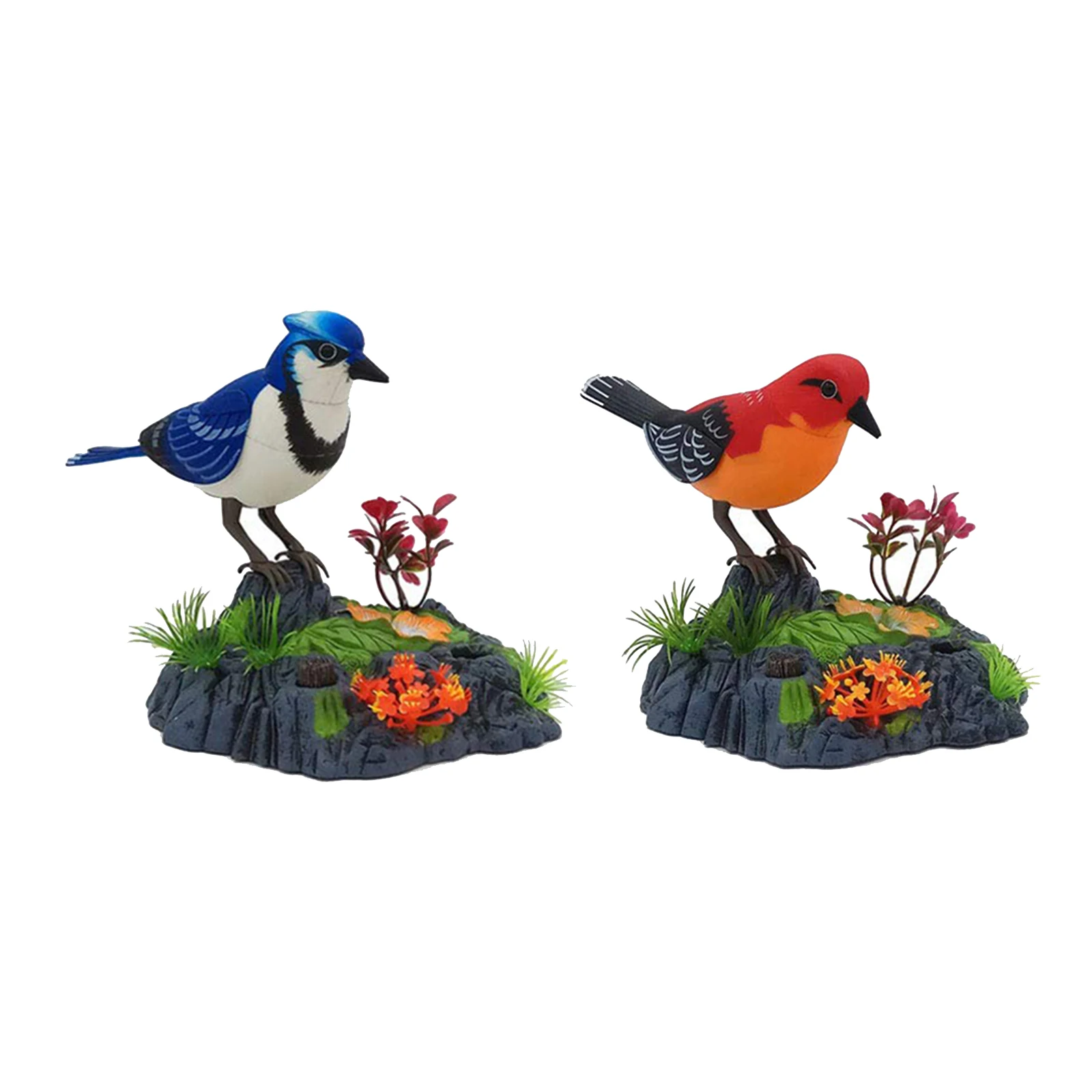 

1PCS Plastic Electronic Parrot Voice Control Bird Toy Talking Activate Moving Chirping Bird Toy for Kids