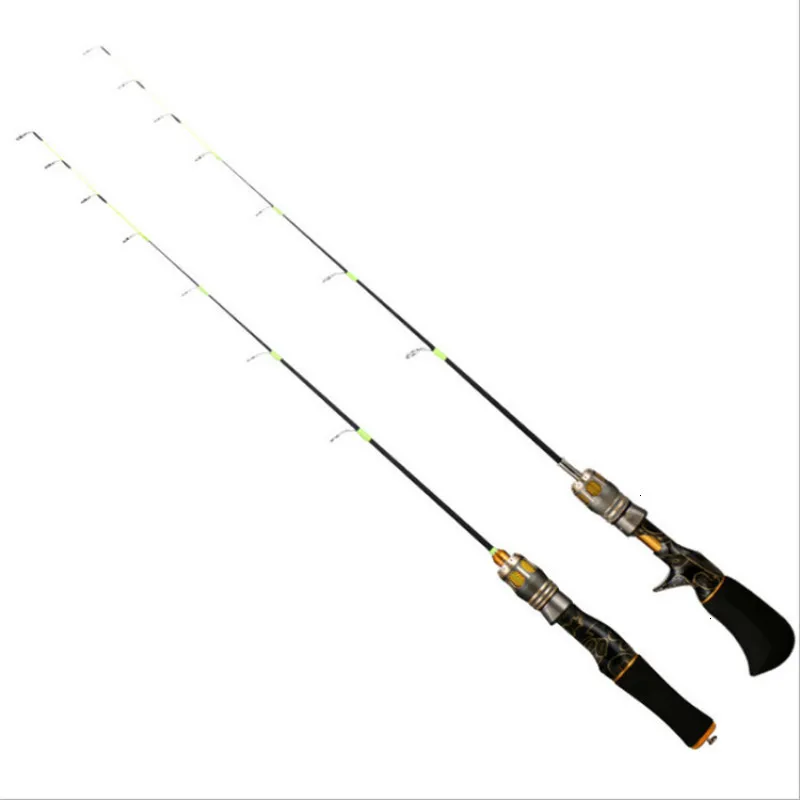 

Hot Ultrashort 50cm Winter Ice Fishing Rods 2 Sections Casting Spinning Rod Set Spinning Pole Short Fishing Tackle