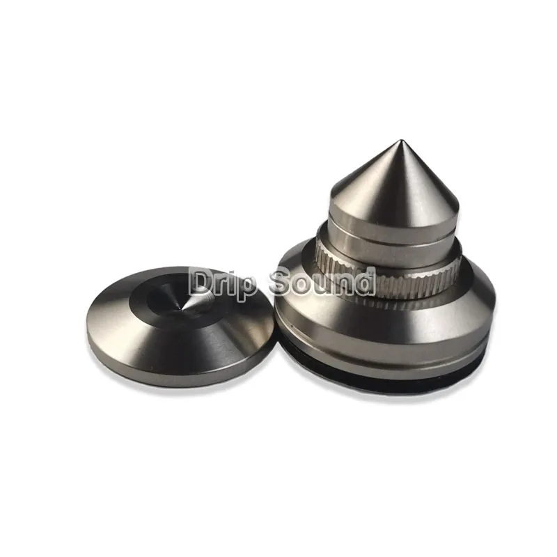 4pcs 27mm Stainless Steel Speaker Spike Pads Amplifier Shock-absorbing Isolation Stand Feet Holder Pad Adjustable Height | Электроника