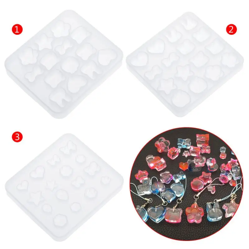 Силиконовая форма для рукоделия Сердце Звезда яблоко кулон Сделай Сам Ювелирное