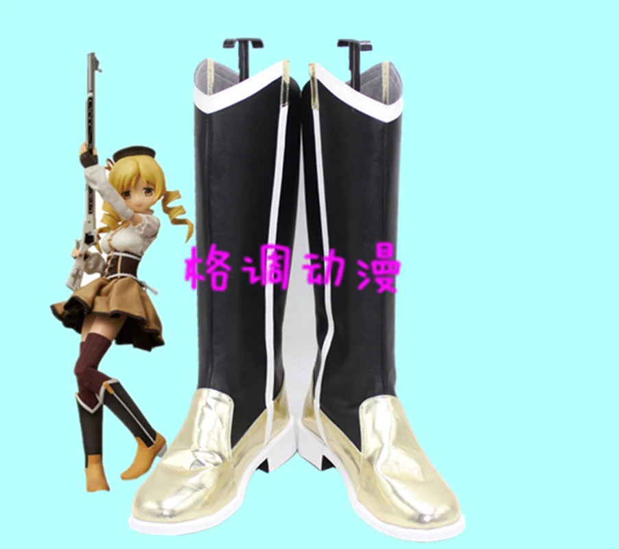 

Обувь для косплея Puella Magi Madoka Magica Tomoe Mami сапоги на заказ аксессуары для вечеринки в стиле Хэллоуин