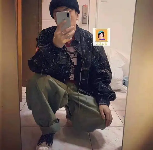 19ss, новинка, куртка с принтом, женская, Men1: 1, с принтом, Повседневная Уличная одежда, Япония, ветровка, kanye west, пальто с принтом