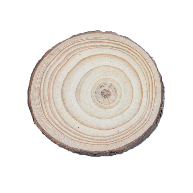 5pcs 6cm 6-15 см толщиной 1 упаковка из натуральной сосны круглые необработанные деревянные ломтики круги с деревом коры бревна диски DIY ремесла Свадебная вечеринка живопись - Цвет: 5pcs 6cm