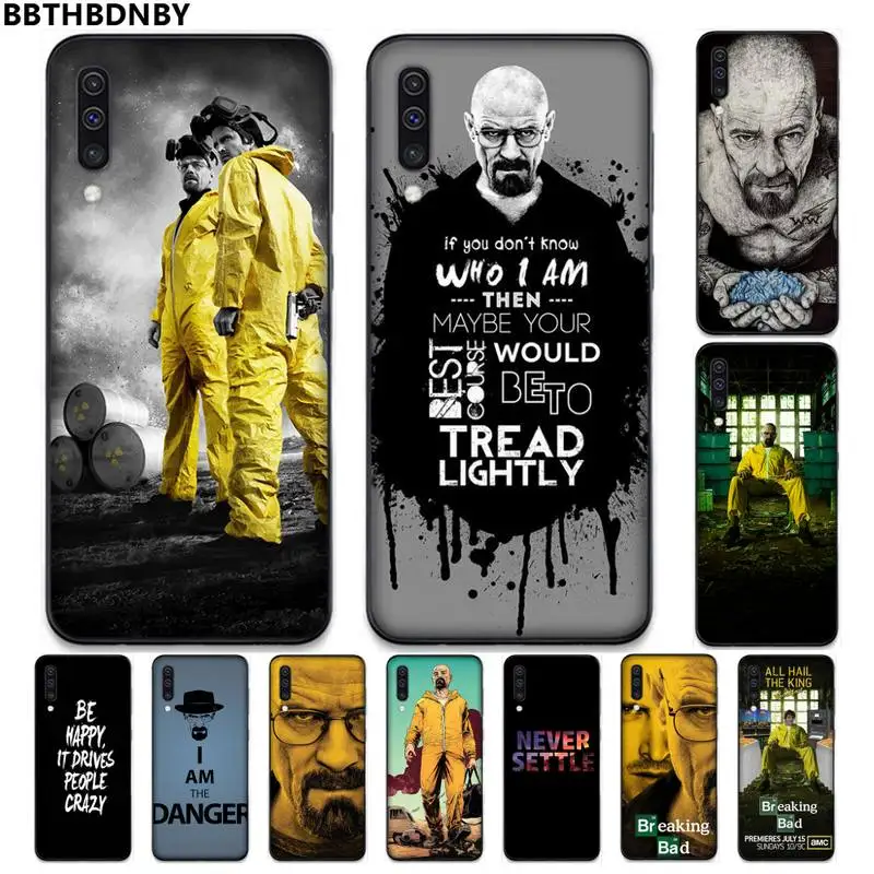 Черный мягкий резиновый телефон heisenберга Breaking Bad USA horror для Samsung S6 S7 edge S8 S9 S10 e plus A10