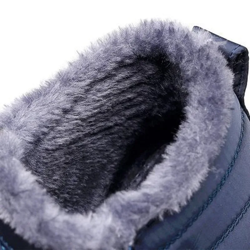 

Snow Boots Women Shoes Winter Flat Unisex Ankle Boots Female Slip On Furry Fur Skid Plus Size Warm Plush Couple Style Cotton