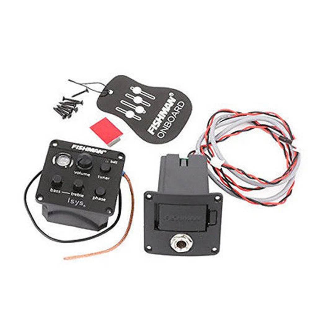 Fishman ISYS+ Equalizer Quality Guitar Pickup Preamp EQ Tuner Piezo Tools Accessories | Спорт и развлечения