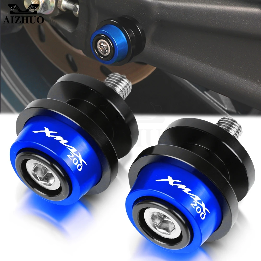 

FOR YAMAHA XMAX200 X-MAX 2021 2020 allyeaRs Swingarm Slider Spools CNC Aluminum Motorcycle 6MM Stand Screw Accessories XMAX 200