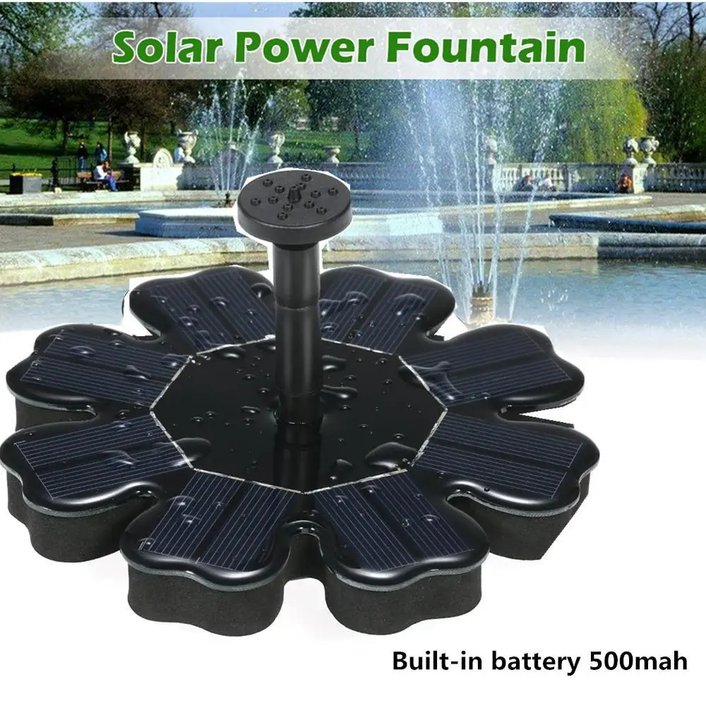 

5V 2.5W Garden Fountain Pump Garden Fountains Waterfalls Power Fountain for Garden Pool Pond Landscape Decoration