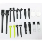 18 шт.компл. маленькие портативные нейлоновые антистатические щетки с пластиковой ручкой, набор компьютерных щётка для чистки клавиатуры для большего количества бытовой техники