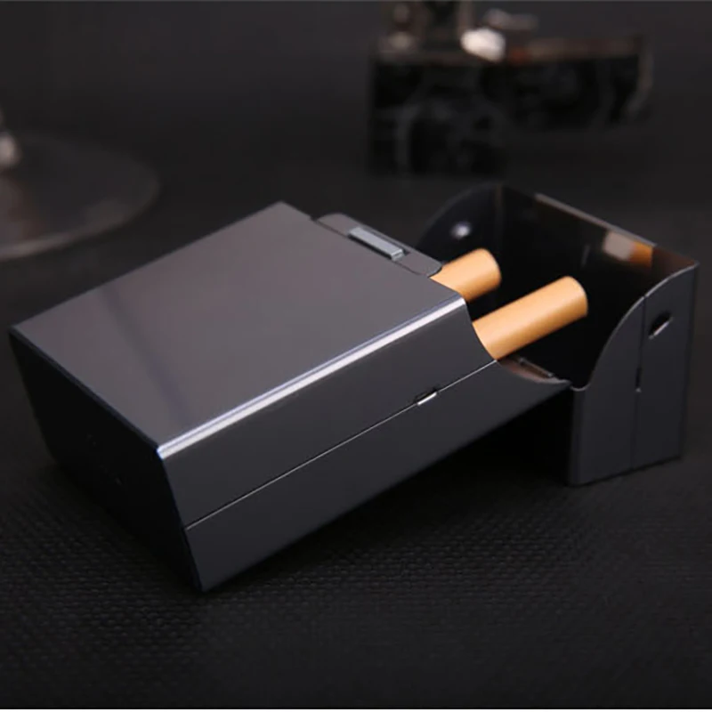

Магнитный чехол-раскладушка для сигарет, высококачественный эксклюзивный металлический антикоррозийный чехол из чистого алюминия для сиг...