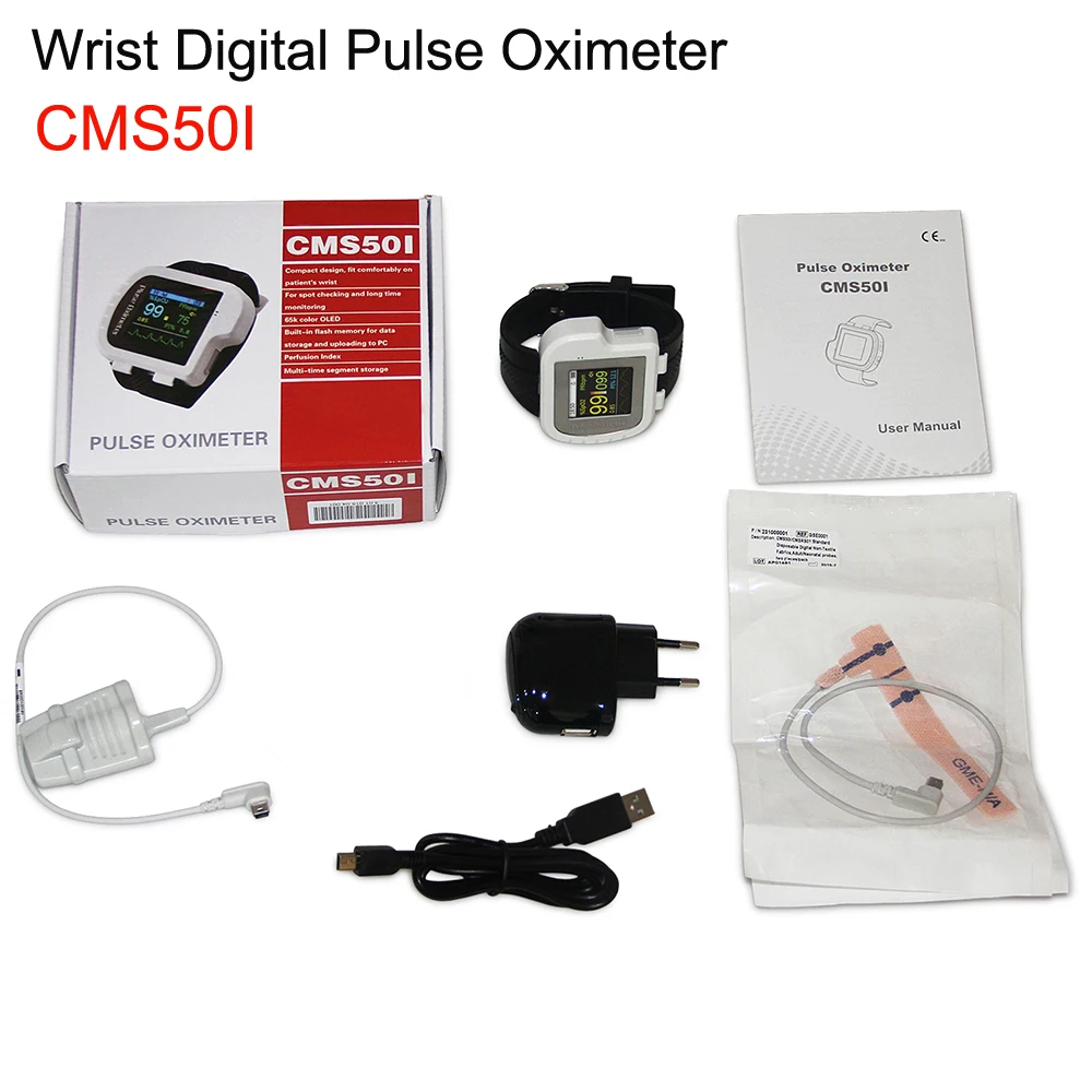 Умные часы CMS50I наручные Пульсоксиметр Переносной монитор сердечного ритма и