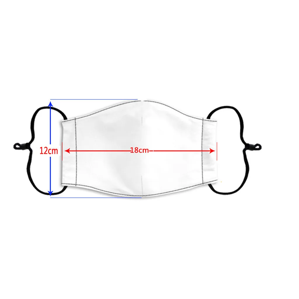 Детская Регулируемая хлопковая маска для лица ветрозащитная многоразовая с