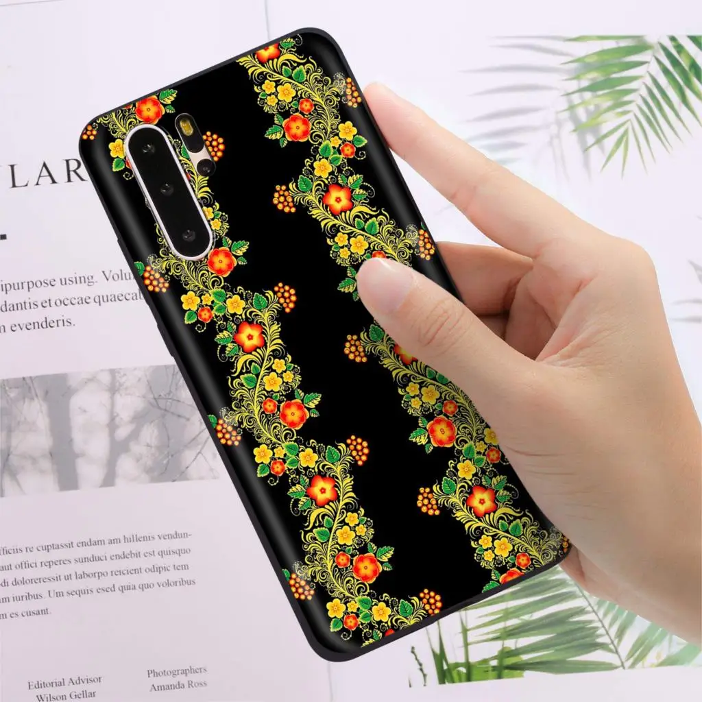 Силиконовый чехол YIMAOC Khokhloma для Huawei Honor 6a 7a 7c 7x8 9 10 Lite Pro Y6 2018 2017 Prime | Мобильные