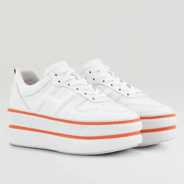 Zapatillas mujer; Новинка года; Цвета: зеленый, нейлон; красивые женские кроссовки на высокой платформе 6 см со шнуровкой; мягкая кожа