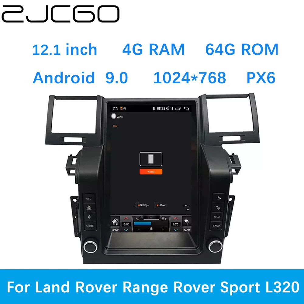 ZJCGO автомобильный мультимедийный плеер стерео GPS Радио Навигация Android экранная