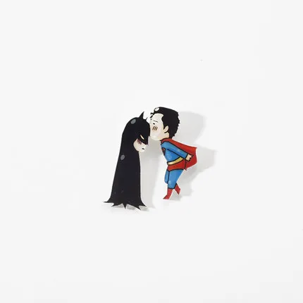 Мстители DC герой брошка мультфильм симпатичный значок Супермен Человек-паук Железный человек Бэтмен Халк булавка сумка аксессуары для женщин - Окраска металла: 22