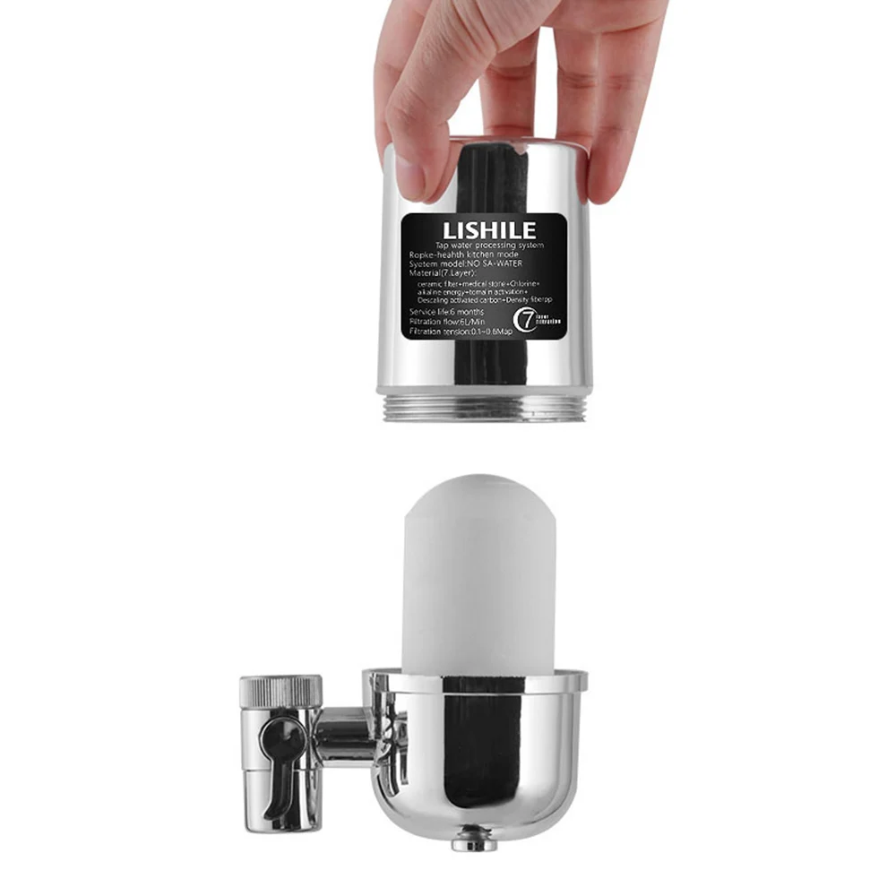

Faucet Water Filter Kitchen Sink Mount Purifying System Tap Water Purifier Home Ceramics Filter for Kitchen Bathroom