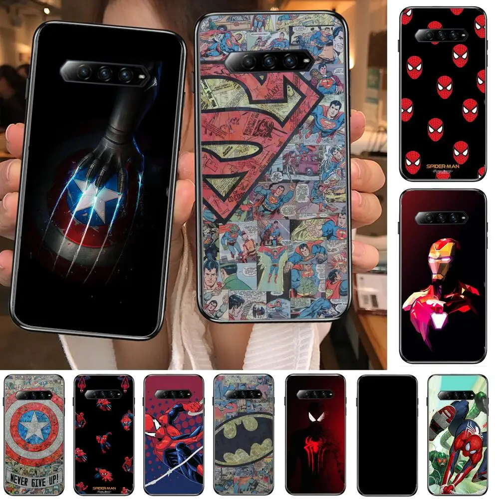 

Marvel Avengers superheroes Phone Case For xiaomi redmi Black Shark 4 Pro 2 3 3s Cases Helo Black Cover Silicone Back Prett mini