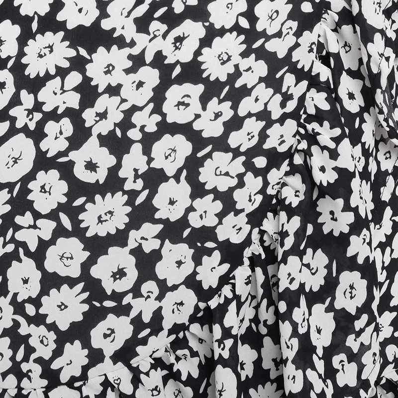 XHKLD Summer Fashion V Neck Floral Print A Line Dress Ruffles Flare Short Sleeve Beach Women Wrap Mini Dresses Robe Femme | Женская